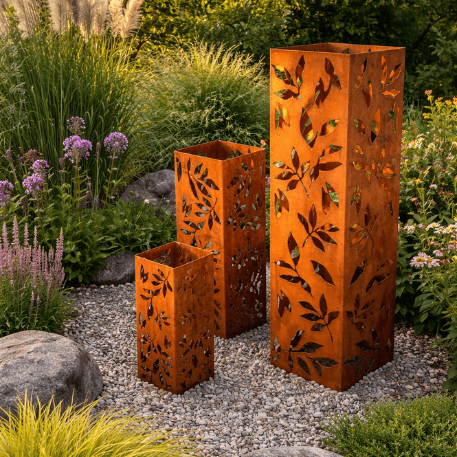Hovedbilde CortenCube - sett med 3 deler