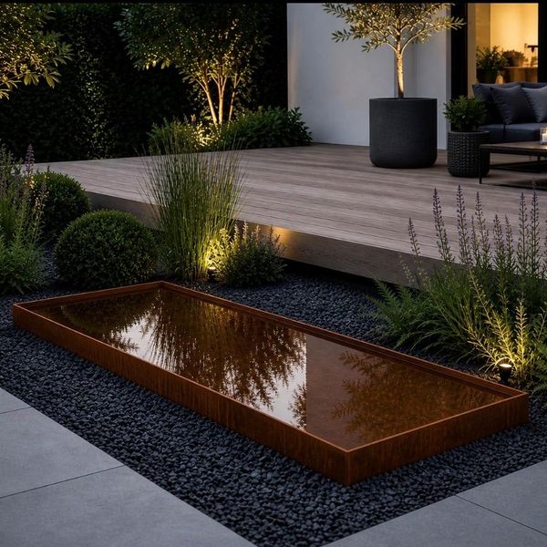 Hovedbilde Vannspeil Rektangulært 120x60x10cm - Corten